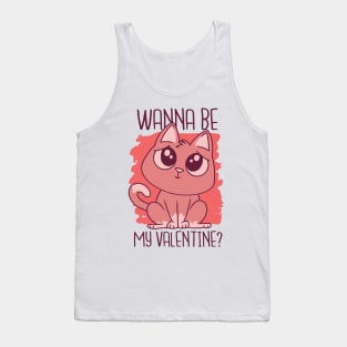 Wanna Be My Valentines Kitten Tank Top